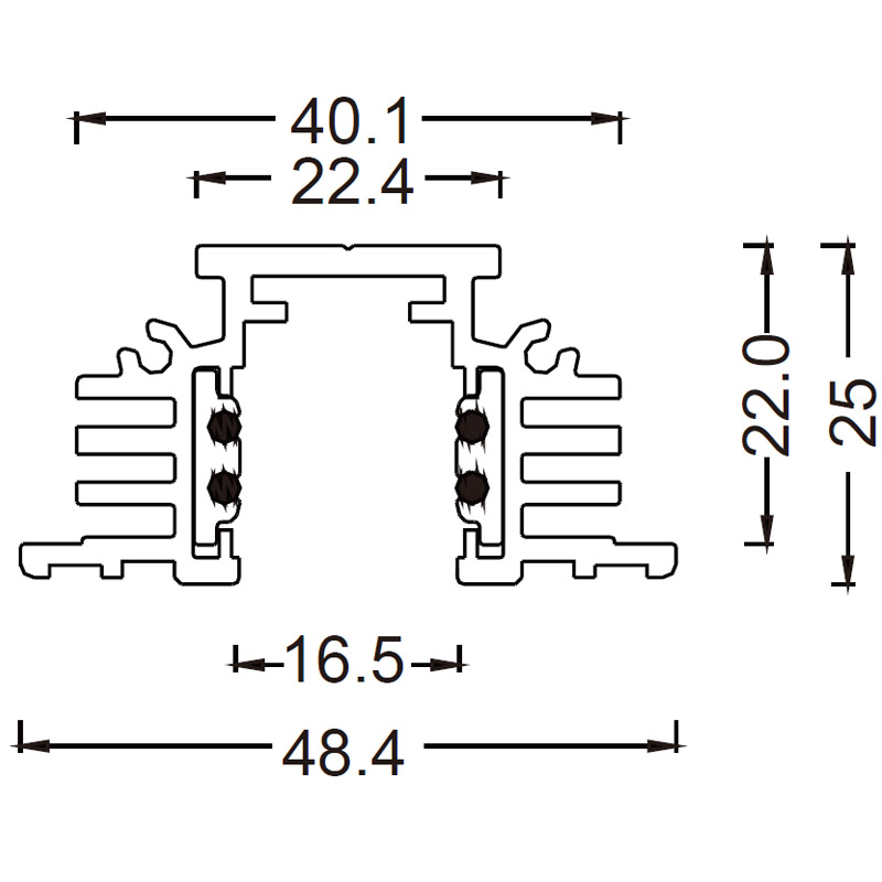 Magnetic guide rail (1)