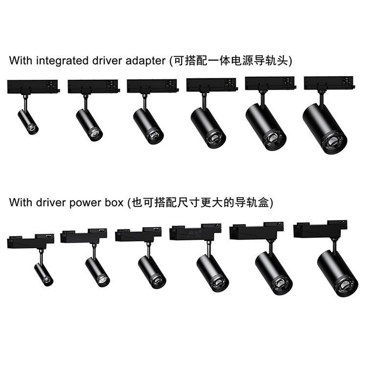 T085 Zoomable LED Track Light
